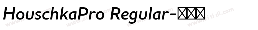 HouschkaPro Regular字体转换